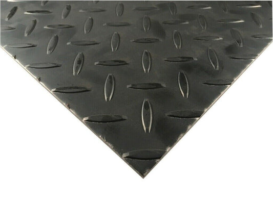 Steel Checker Plate / Diamond Plate S235JR 4-5mm (Custom Sizes Available)