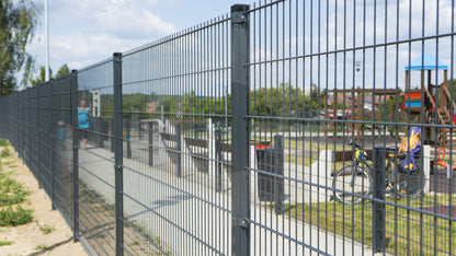 65m Double Wire Mesh Fence Set | Height 1630mm | Hot-Dip Galvanized & RAL Coated | Complete Installation Kit